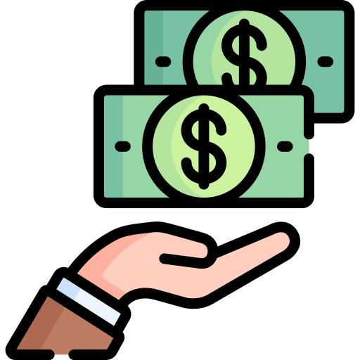 Banknote banknote cash dollar icon