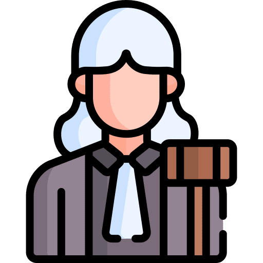 Judge gavel people magistrate icon