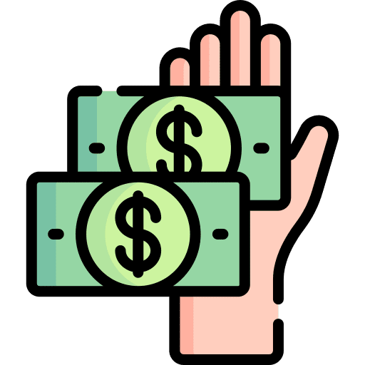 Refuse hands and gestures banknote refuse icon