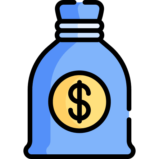 Money bag argent business and finance currency icon