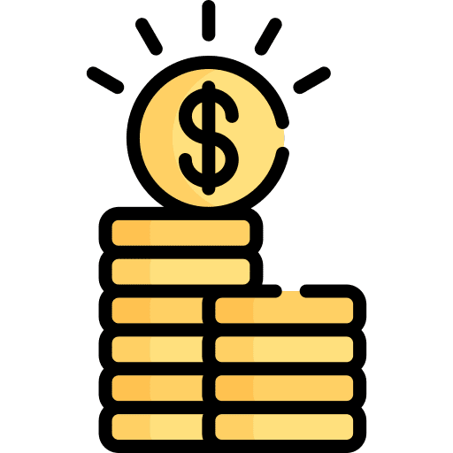 Money money bank coins icon