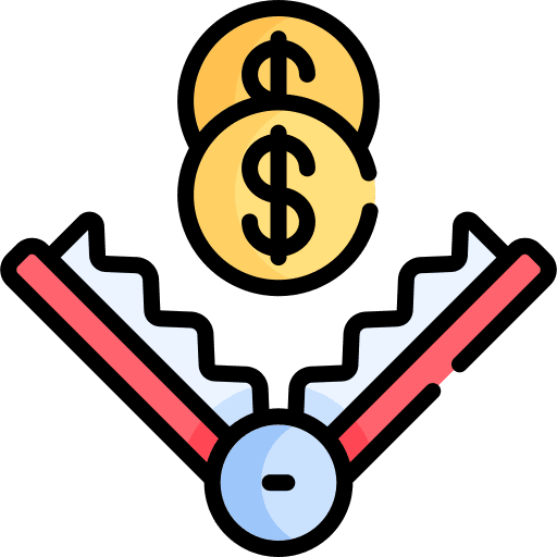 Trap corruption fraud debt icon