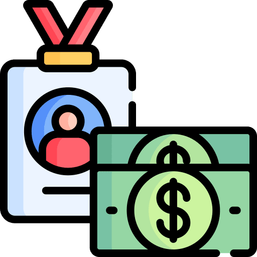 Id card id card money pass icon