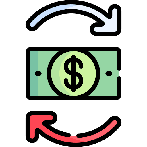 Money banknote money bank icon