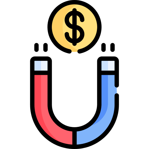 Steal stealing marketing money magnet icon
