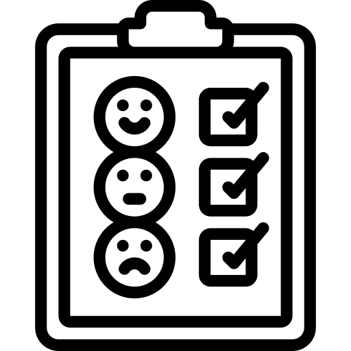 Survey customer satisfaction criteria survey icon