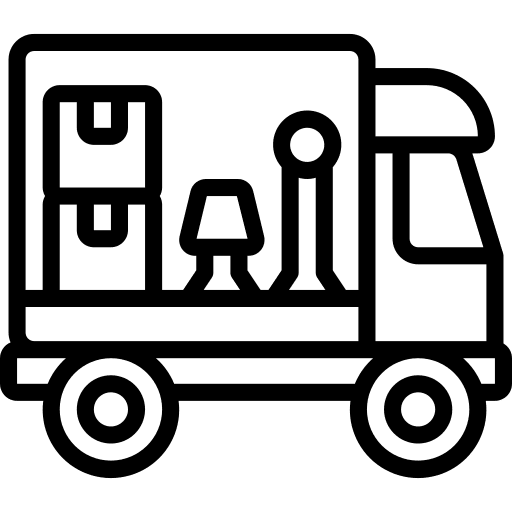 Van removal truck services icon