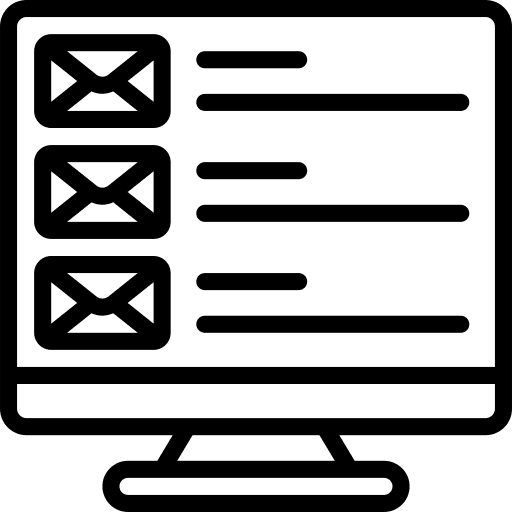 Email laptop desktop computer communications icon