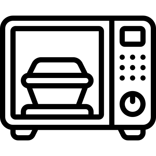 Microwave microwave food and restaurant kitchenware icon