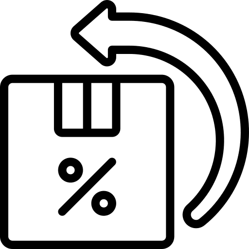 Return box return box package arrow icon