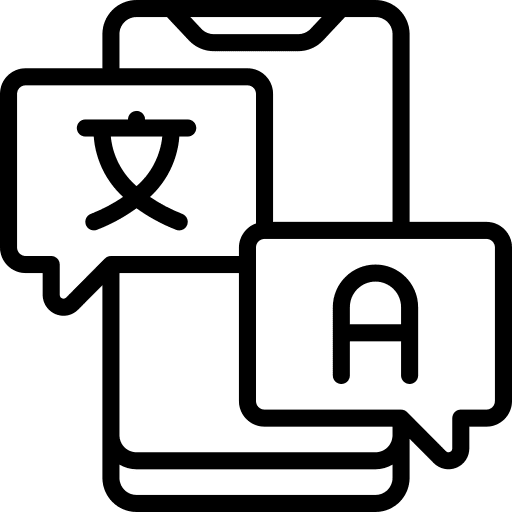 Translator application translation device icon