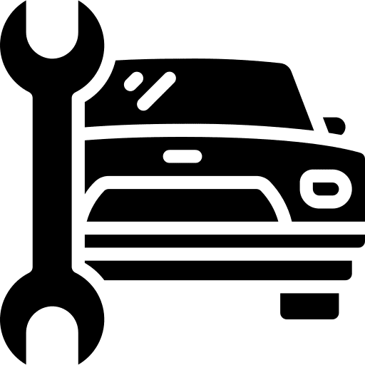 Car repair transport vehicle icon