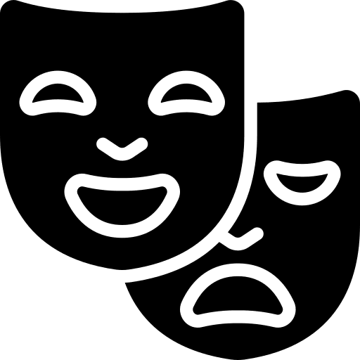 Drama education acting class theatre icon