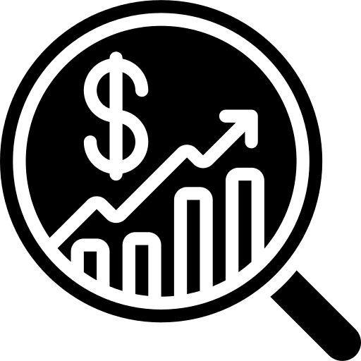 Economics market stocks cash icon