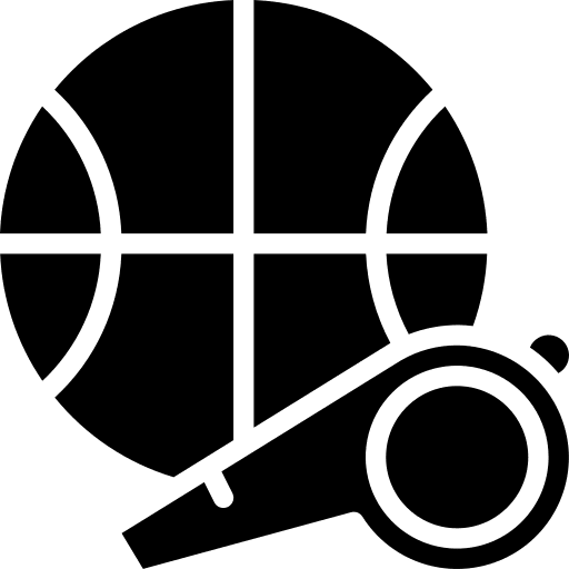 Ball whistle game sports and competition icon