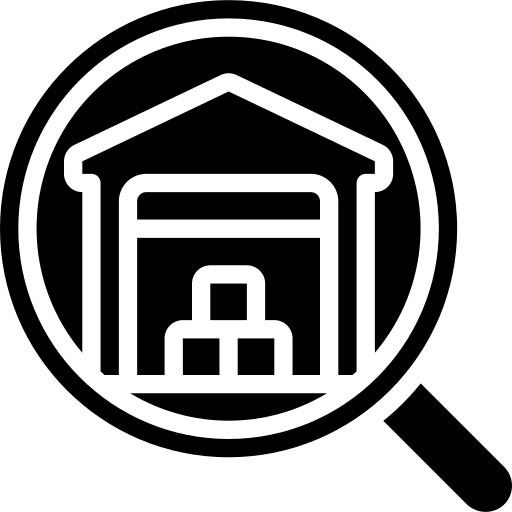 Warehouse logistics delivery shipping and delivery view icon