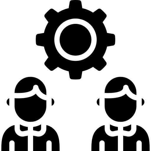 Human resources human resources business operations settings icon