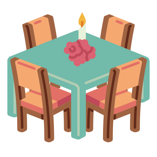 Table table wedding dinner furniture and household icon