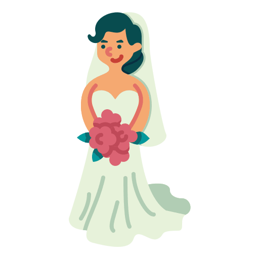 Bride woman wedding dress people icon Bride woman wedding dress people icon