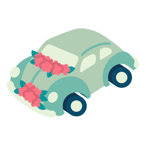 Wedding car transportation automobile vehicle icon Wedding car transportation automobile vehicle icon