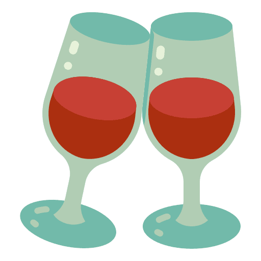 Wine glasses alcohol food and restaurant cheers icon Wine glasses alcohol food and restaurant cheers icon