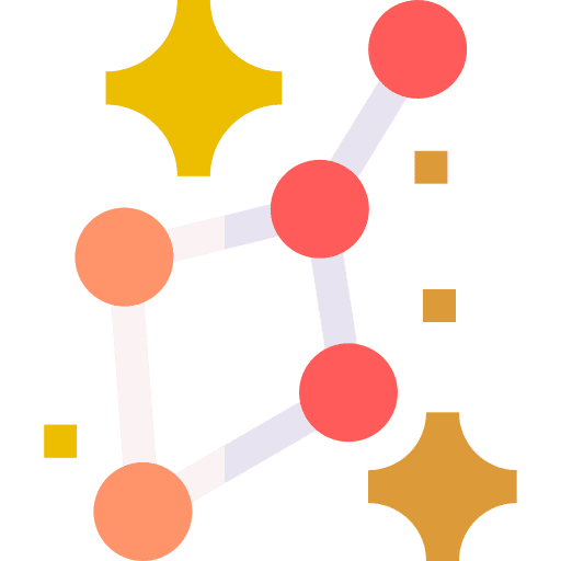 Constellation sky astronomy star icon