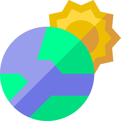 Earth sun education astronomy icon Earth sun education astronomy icon