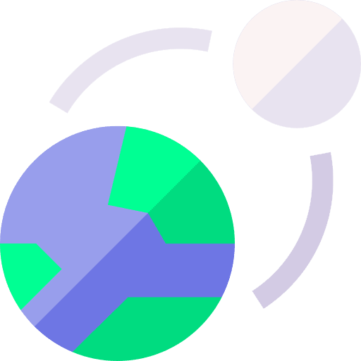 Earth world ecology and environment orbit icon