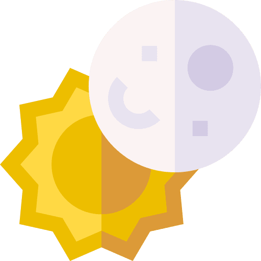 Eclipse astral moon sun icon Eclipse astral moon sun icon