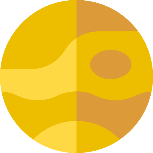 Jupiter education universe solar system icon