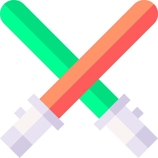 Lightsaber kid and baby lightsaber electronics icon