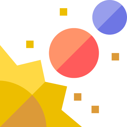 Planets orbit education universe icon Planets orbit education universe icon