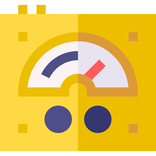 Voltmeter education power technology icon Voltmeter education power technology icon