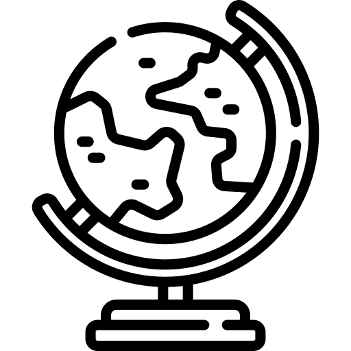 Globe earth education planet geography icon
