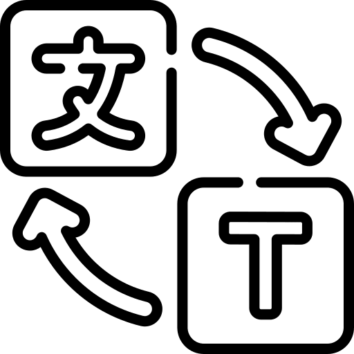 Translator dialogue language arrows icon Translator dialogue language arrows icon