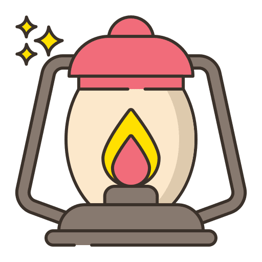 Lamps furniture and household lamp light icon