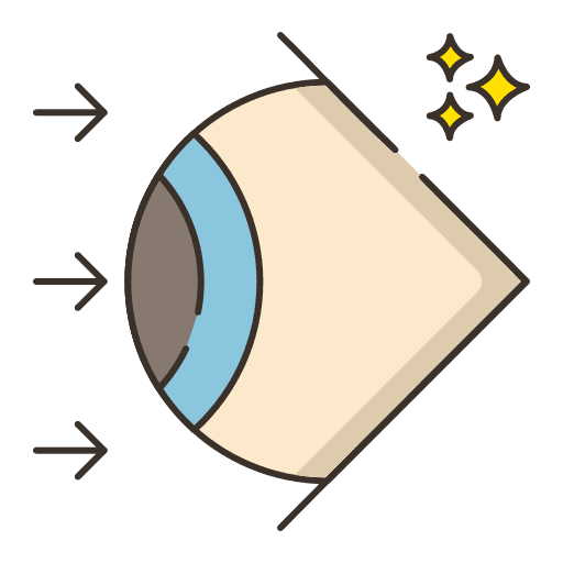 Optics view eyes optical icon