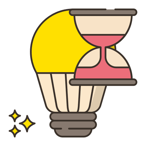 Product life extension lamp electronics bulb icon