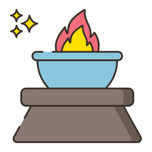 Brazier fire flame brazier icon