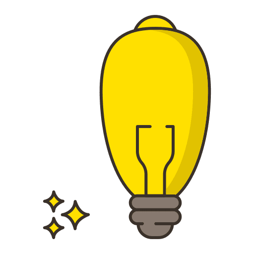 Bulb electronics electricity idea icon