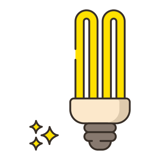 Bulb led light bulb tubular icon