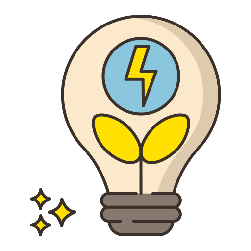 Eco energy nature electronics energetic icon