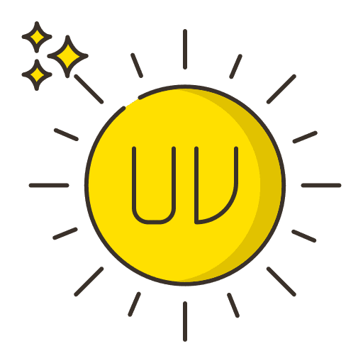 Ultraviolet sun summer holidays summer icon