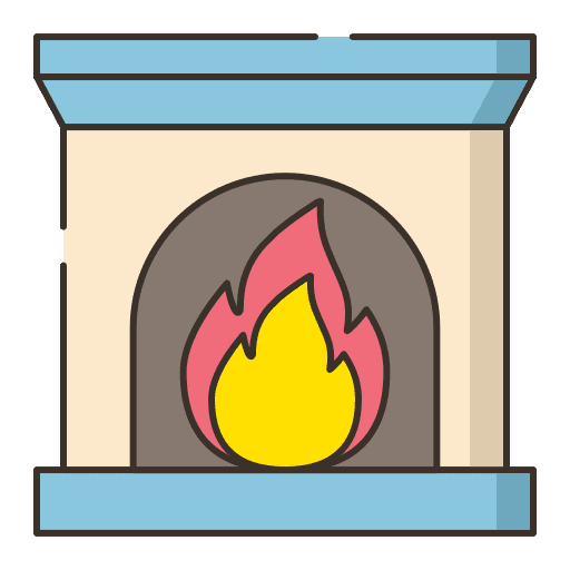 Fireplace fire fireplace fireplaces icon