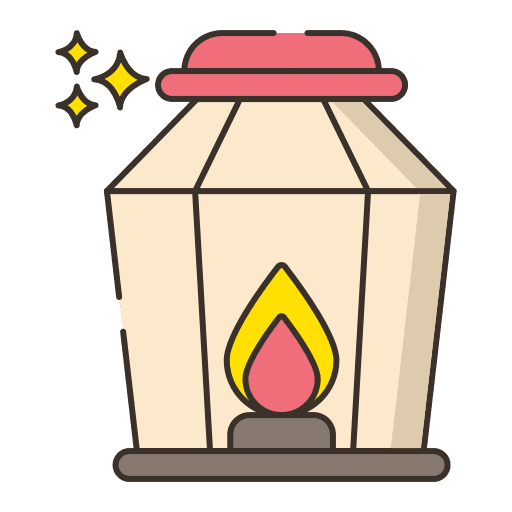 Lantern asian cultures lighting icon