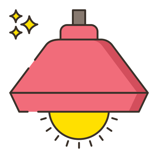 Pendants light lamp illumination icon