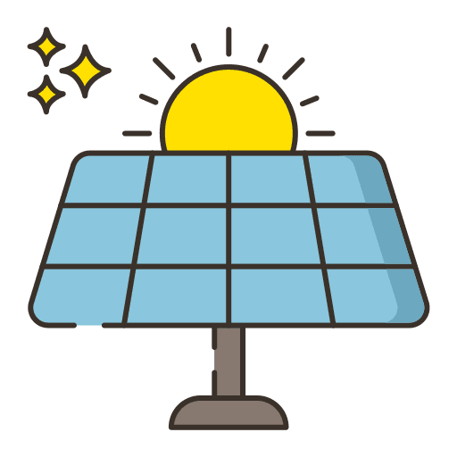 Solar panel renewable energy solar energy power icon
