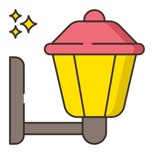 Wall lamp lamp floor lamp furniture and household icon