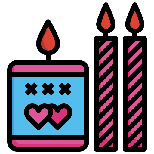 Candle illumination candles ornament icon Candle illumination candles ornament icon