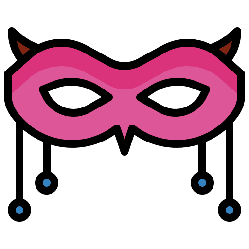 Eye mask costume celebration birthday icon Eye mask costume celebration birthday icon